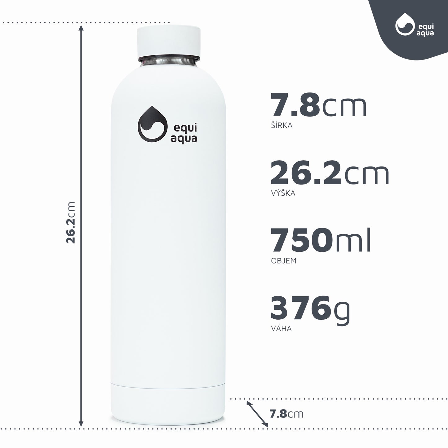 Termofľaša 750 ml biela