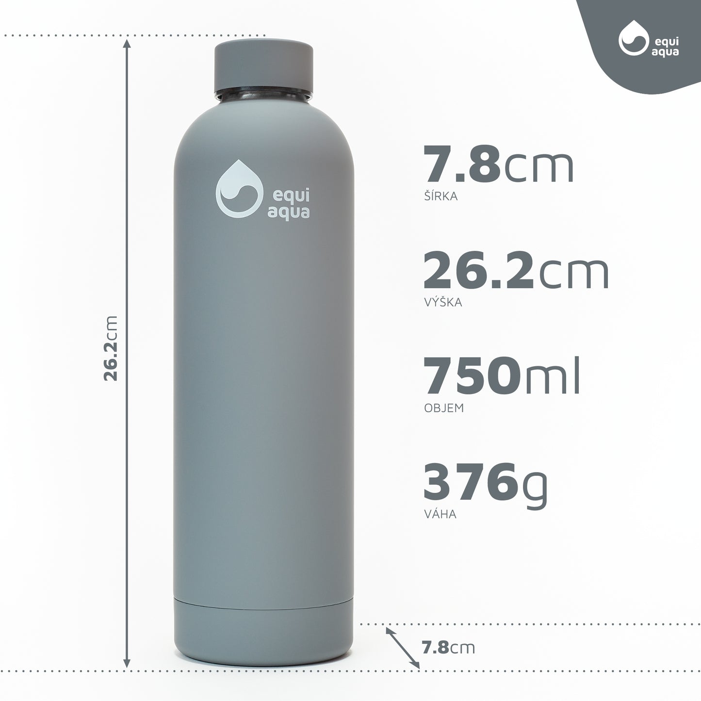 Termofľaša 750 ml chróm