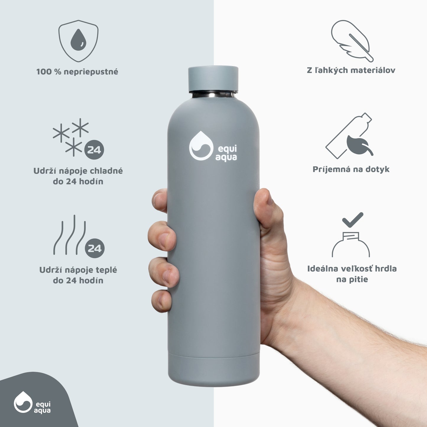 Termofľaša 750 ml chróm