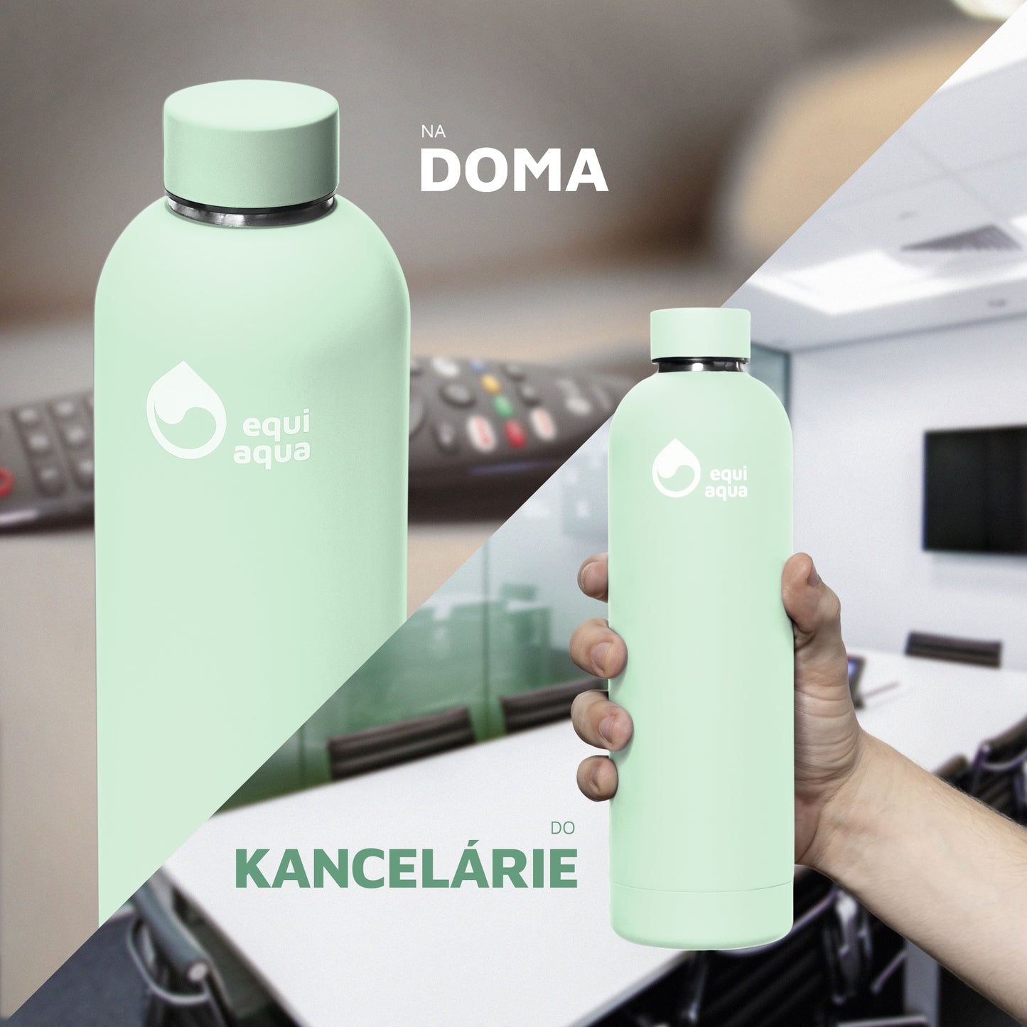 Termofľaša 750 ml svetlo zelená