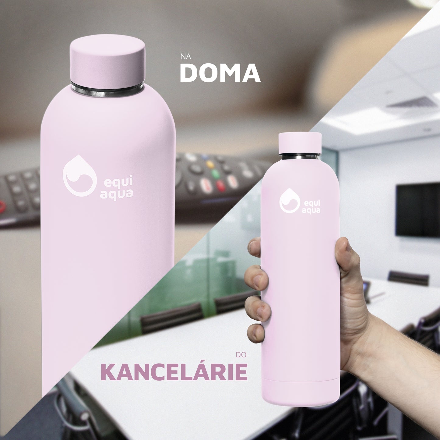 Termofľaša 750 ml svetlo ružová