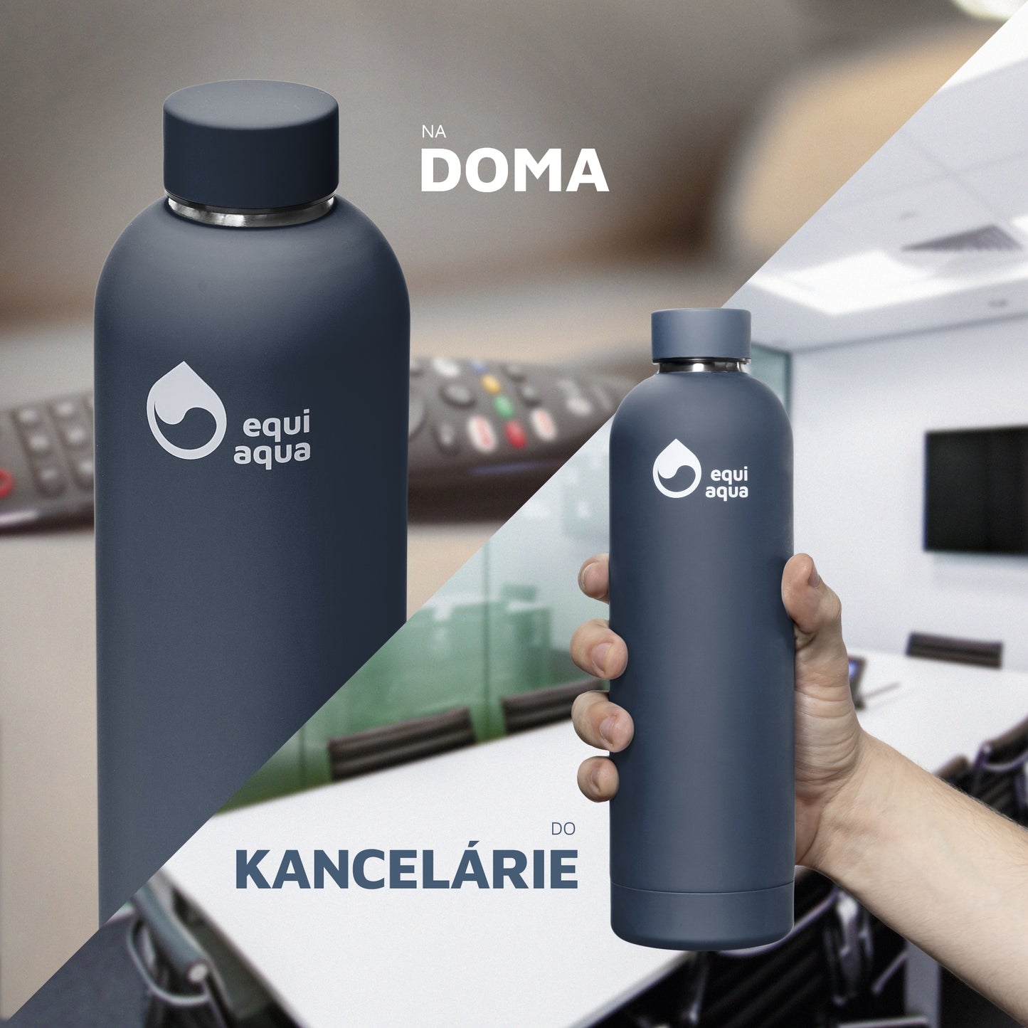 Termofľaša 750 ml tmavomodrý denim