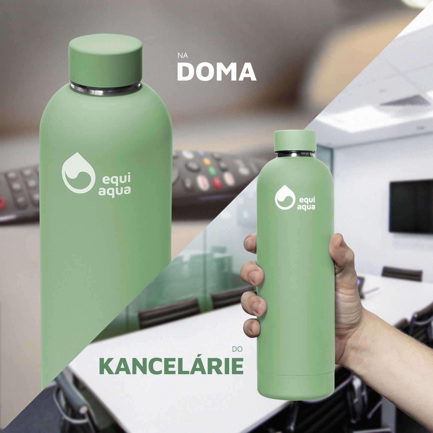 Termofľaša 750 ml trávovo zelená