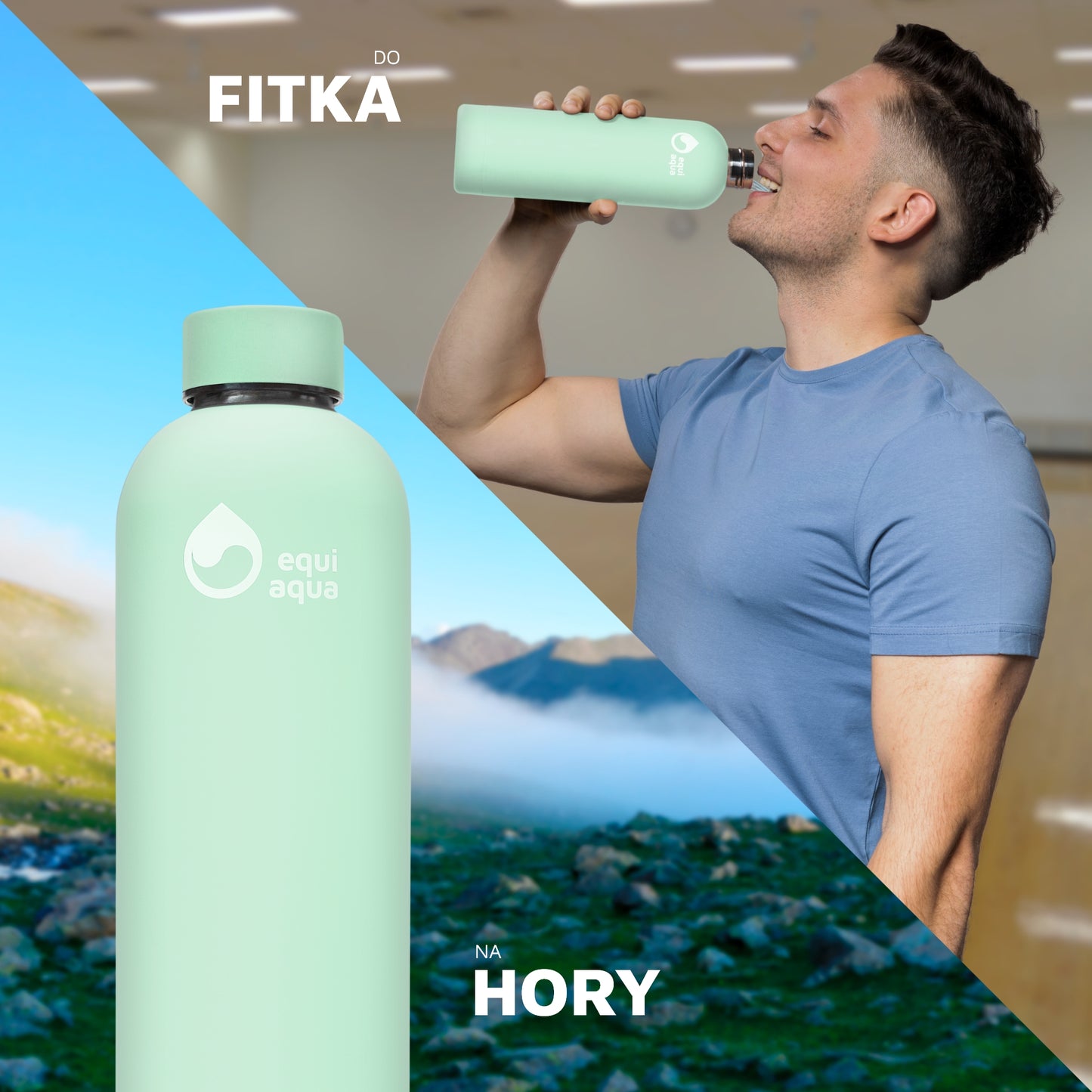 Termofľaša 750 ml svetlo zelená