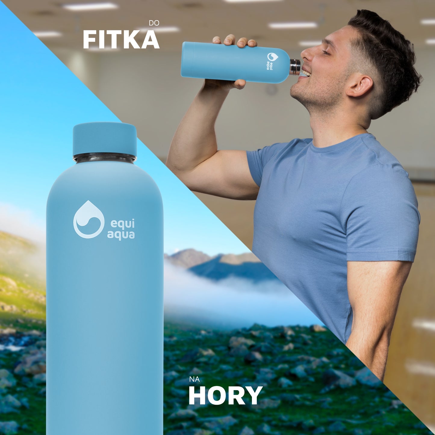 Termofľaša 750 ml nebesky modrá