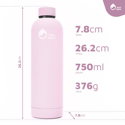 Termofľaša 750 ml svetlo ružová