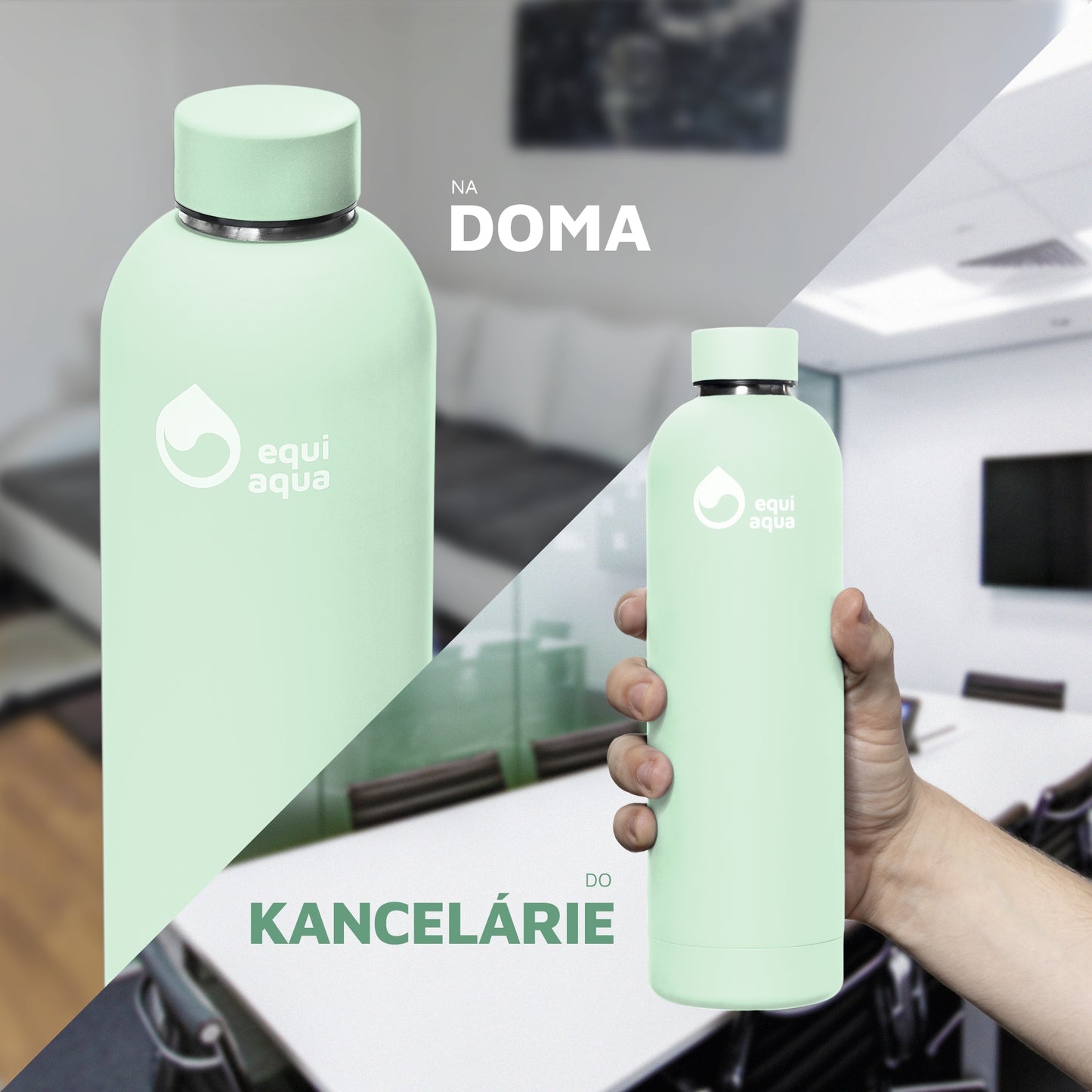 Termofľaša 750 ml svetlo zelená